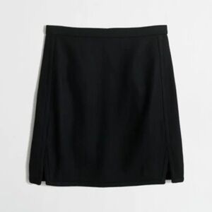 J.Crew Double Notch Wool Mini Skirt